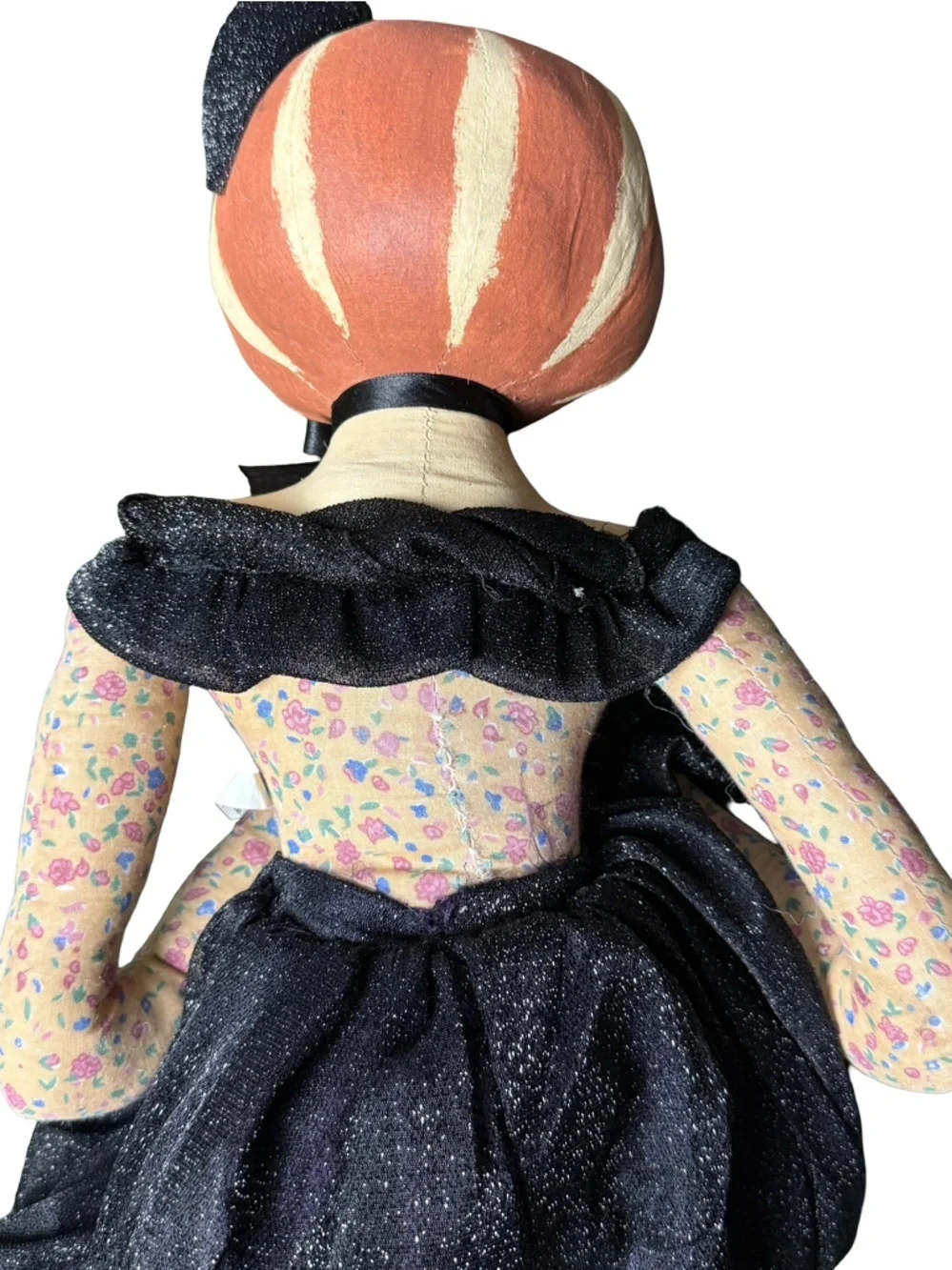 Halloween Lady Joe Spencer Colette Pumpkin Head Gathered Traditions Girl Doll